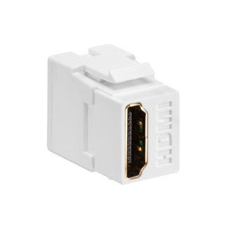 Leviton HDMI Feedthrough QuickPort Connector White Housing (40834-W)