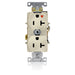 Leviton Isolated Ground Duplex Receptacle Outlet Heavy-Duty Industrial Spec Grade Smooth Face 20 Amp 125V Back Or Side Wire Light Almond (5362-IGT)