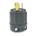 Leviton 30 Amp 125V NEMA L5-30P 2P 3W Locking Plug Industrial Grade Grounding Black (2611-B)