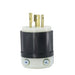 Leviton 20 Amp 347V NEMA L24-20P 2P 3W Locking Plug Industrial Grade Grounding Black-White (3721)