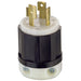 Leviton 30 Amp 600V NEMA L9-30P 2P 3W Locking Plug Industrial Grade Grounding Black-White (C2651)