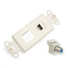 Leviton Decora Wall Jack Insert Kit 6P6C XF 110 Style Ivory (41658-I)