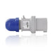 Leviton 16 Amp 200-250V 3P+E Blue (3P 4W) Clock Position 9 IEC/EN 60309-1 And 60309-2 International Configuration Plug Industrial Grade Blue (S316-P9)