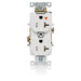 Leviton Isolated Ground Duplex Receptacle Outlet Heavy-Duty Industrial Spec Grade Tamper-Resistant Smooth Face 20 Amp 125V White (T5362-IGW)