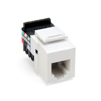 Leviton Voice Grade QuickPort Connector 6-Position 6-Conductors White (41106-RW6)