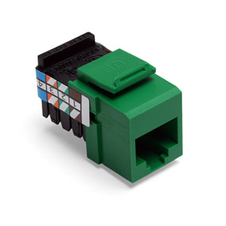 Leviton Voice Grade QuickPort Connector 8-Position 8-Conductors Green (41108-RV8)