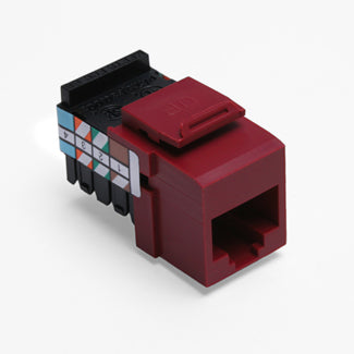 Leviton Voice Grade QuickPort Connector 8-Position 8-Conductors Red (41108-RR8)