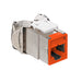Leviton Atlas-X1 CAT6a Shielded QuickPort Connector Component-Rated Orange (6ASJK-RO6)