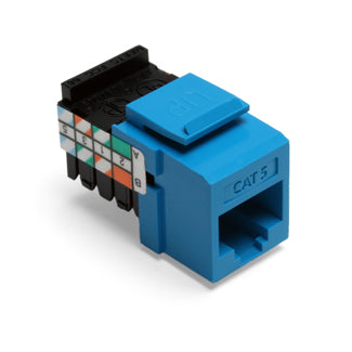 Leviton CAT5 QuickPort Connector Blue (41108-RL5)