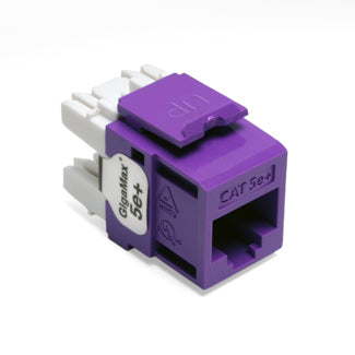Leviton Extreme CAT5e QuickPort Connector Purple (5G110-RP5)