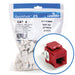 Leviton Extreme CAT6 QuickPort Connector Quickpack 25-Pack Crimson (61110-BC6)