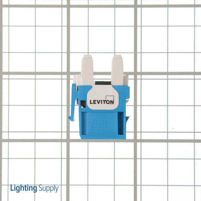 Leviton Extreme CAT6a QuickPort Connector Channel-Rated Blue (6110G-RL6)