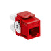 Leviton Extreme CAT6a QuickPort Connector Channel-Rated Crimson (6110G-RC6)