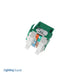 Leviton Extreme CAT6a QuickPort Connector Channel-Rated Green (6110G-RV6)