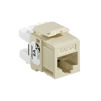 Leviton Extreme CAT6a QuickPort Connector Channel-Rated Ivory (6110G-RI6)