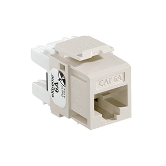 Leviton Extreme CAT6a QuickPort Connector Channel-Rated Light Almond (6110G-RT6)