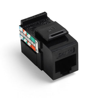 Leviton GigaMax CAT5e QuickPort Connector Black (5G108-RE5)