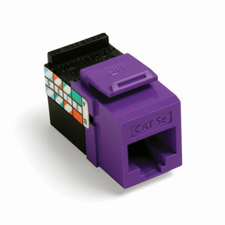 Leviton GigaMax CAT5e QuickPort Connector Purple (5G108-RP5)