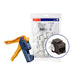 Leviton 150 Extreme CAT6 QuickPort Connectors Brown Kitted With Jack Rapid Tool (61110-JB6)