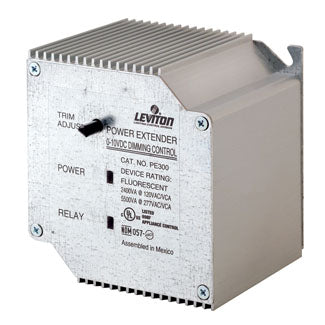 Leviton Power Extender 0-10VDC Ballast Only 20A 2400VA 120VAC 5500VA 277VAC At 108VAC To 305VAC 60Hz 0-10VDC Ballast Control (PE300-D0W)