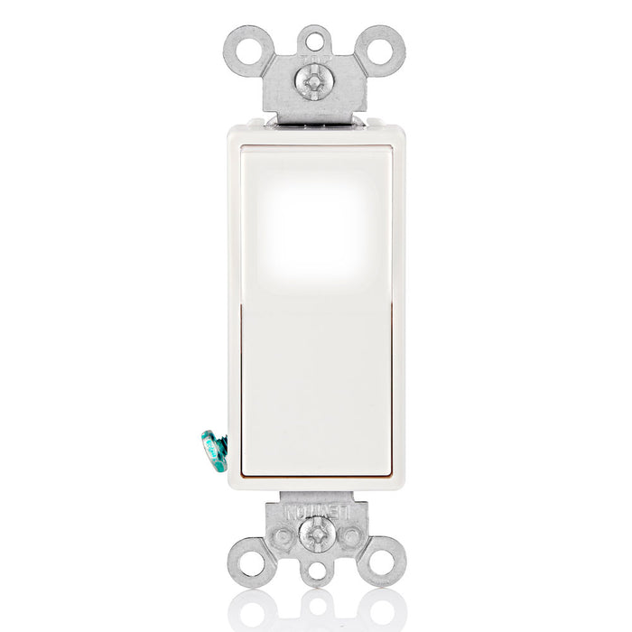 Leviton LED Decora Illuminated Switch 4W 15A White (L5614-2W)