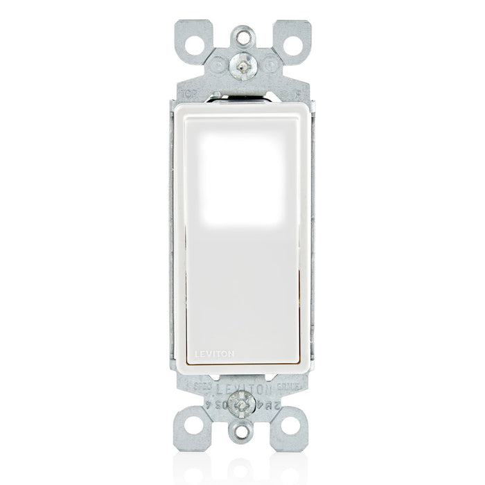 Leviton LED Decora Illuminated Switch Single-Pole 15A White (L5611-2W)