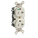 Leviton Lev-Lok Duplex Receptacle Outlet Heavy-Duty Hospital Grade Tamper-Resistant Smooth Face 20 Amp 125V Modular NEMA 5-20R Light Almond (MT830-T)