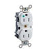 Leviton Lev-Lok Duplex Receptacle Outlet Extra Heavy-Duty Hospital Grade Smooth Face 20 Amp 125V Modular NEMA 5-20R 2-Pole Blue (M8300-B)