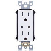 Leviton 15A/120V 3-Way AC Illuminated Toggle Switch Self Grounding Lev-Lok Modular Ivory (M1203-LHI)