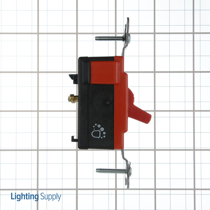 Leviton 20 Amp 120/277V Antimicrobial Treated Toggle Single-Pole AC Quiet Switch Lev-Lok Modular Extra Heavy-Duty Spec Grade Red (AM120-R)