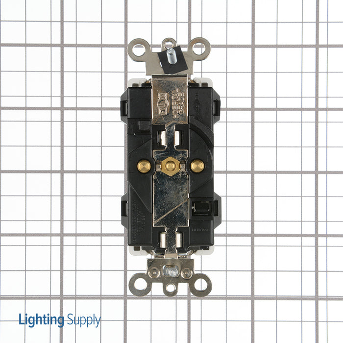 Leviton Lev-Lok Decora Plus Duplex Receptacle Outlet Extra Heavy-Duty Hospital Grade Tamper-Resistant Smooth Face 20 Amp 125V White (MT163-HGW)