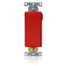 Leviton Lev-Lok Decora Plus Single-Pole Rocker Switch Heavy-Duty Industrial Spec Grade 20 Amp 120/277VAC Modular Red(M5621-R)