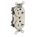 Leviton Lev-Lok Duplex Receptacle Outlet Extra Heavy-Duty Hospital Grade Power Indication Smooth Face 20 Amp 125V Modular Light Almond (M8300-PLT)