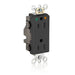 Leviton Lev-Lok Decora Plus Isolated Ground Duplex Receptacle Outlet Heavy-Duty Hospital Grade Smooth Face 15 Amp 125V Modular Black (MD820-IGE)