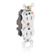 Leviton Lev-Lok Isolated Ground Duplex Receptacle Outlet Heavy-Duty Hospital Grade Smooth Face 15 Amp 125V Modular NEMA 5-15R White (M8200-IGW)