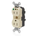 Leviton Lev-Lok Duplex Receptacle Outlet Extra Heavy-Duty Hospital Grade Illuminated Smooth Face 15 Amp 125V Modular NEMA 5-15R Ivory (M8200-ILI)