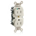 Leviton Lev-Lok Duplex Receptacle Outlet Extra Heavy-Duty Hospital Grade Tamper-Resistant Smooth Face 15 Amp 125V Modular Light Almond (M8200-SGT)