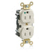 Leviton Lev-Lok MRI Duplex Receptacle Outlet Extra Heavy-Duty Hospital Grade Smooth Face 15 Amp 125V Modular NEMA 5-15R 2-Pole 3-Wire Light Almond (MRI15-T)