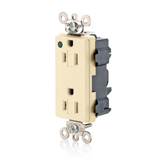 Leviton M1626-PLI Lev-Lok Decora Plus Duplex Receptacle Outlet ...