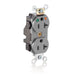 Leviton Lev-Lok Isolated Ground Duplex Receptacle Outlet Heavy-Duty Hospital Grade Smooth Face 20 Amp 125V Modular NEMA 5-20R Gray (M8300-IGG)