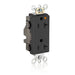 Leviton Lev-Lok Decora Plus Isolated Ground Duplex Receptacle Outlet Heavy-Duty Industrial Spec Grade Smooth Face 20 Amp 125V Modular Black (M1636-IGE)