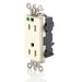 Leviton Lev-Lok Decora Plus Duplex Receptacle Outlet Extra Heavy-Duty Hospital Grade Smooth Face 15 Amp 125V Modular NEMA 5-15R Light Almond (M1626-HGT)