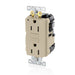 Leviton Lev-Lok SmartlockPro GFCI Duplex Receptacle Outlet Extra Heavy-Duty Industrial Spec Grade Power Indication 15 Amp Ivory (MGFN1-I)