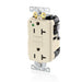 Leviton Lev-Lok SmartlockPro GFCI Duplex Receptacle Outlet Extra Heavy-Duty Hospital Grade Power Indication 20 Amp 125V Modular Light Almond (MGFN2-HGT)