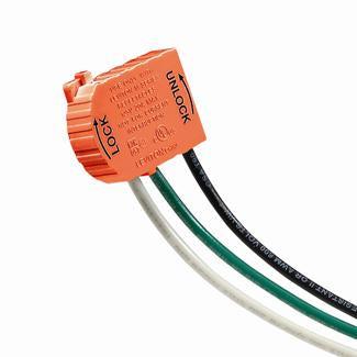 Leviton 20 Amp 125V 2P 3W Wiring Module For Lev-Lok Isolated Ground Receptacles 6 Inch THHN #12 AWG Stranded Wire Leads Orange (MSTWL-IG)
