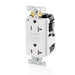 Leviton Lev-Lok SmartlockPro GFCI Duplex Receptacle Outlet Extra Heavy-Duty Industrial Spec Grade Tamper-Resistant 20 Amp 125V Modular White (MGFT2-W)