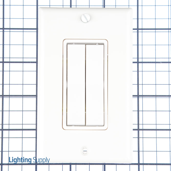 Leviton LevNet RF Wireless Decora Remote Switch Dual Rocker Self Powered Enocean 902MHz Compatible With LevNet RF Receivers (WSS0S-D9W)