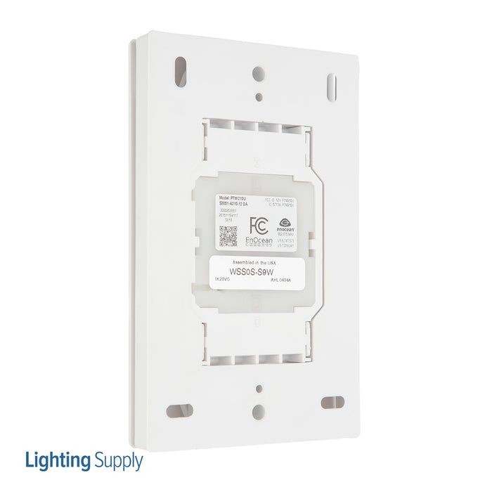 Leviton LevNet RF Wireless Decora Remote Switch Single Rocker Self Powered Enocean 902MHz Compatible With LevNet RF Receivers White (WSS0S-S9W)