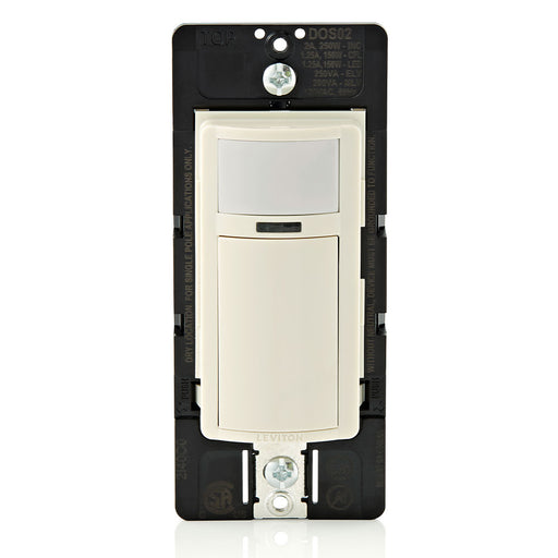 Leviton Light Almond Occupancy Sensor 250W Incandescent/150W LED 120V (DOS02-1LT)