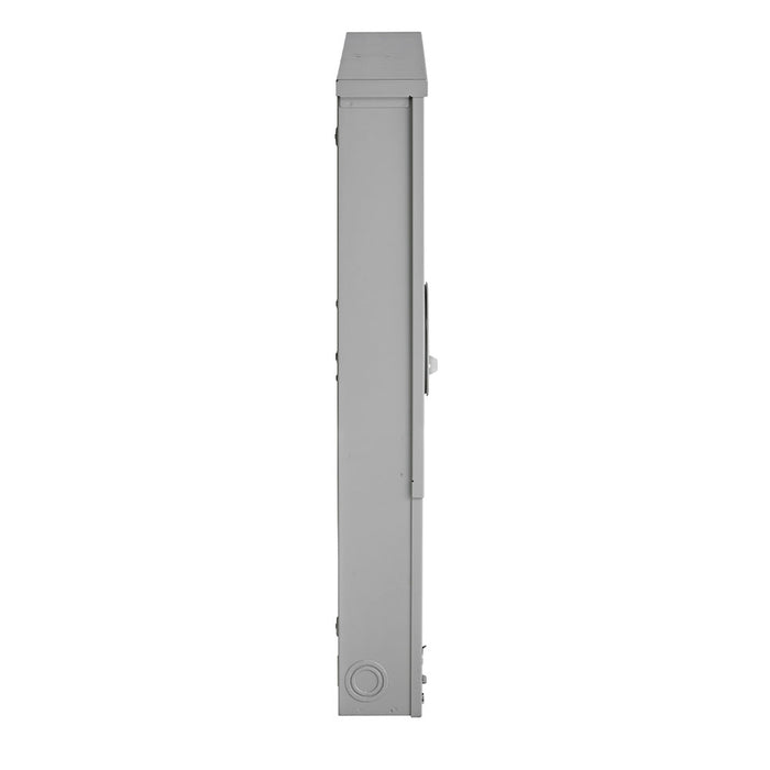 Leviton Load Center Meter Combination Ringless EUSERC NEMA 3R Outdoor With Main Breaker 150A 30 Spaces 22Ka Interrupt Rating Box Interior And Door (LP315-MC)